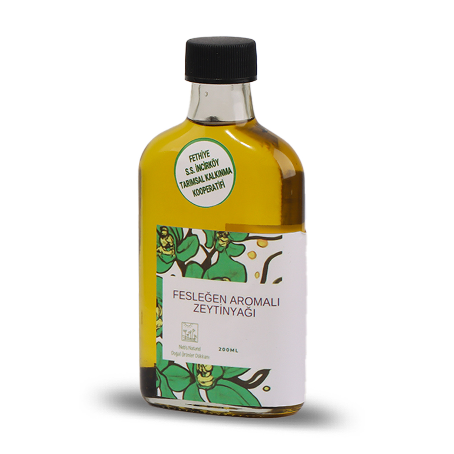 feslegenyag-1 İncirköy-Koop Fesleğen Aromalı Zeytinyağı 200ml - Görsel 1