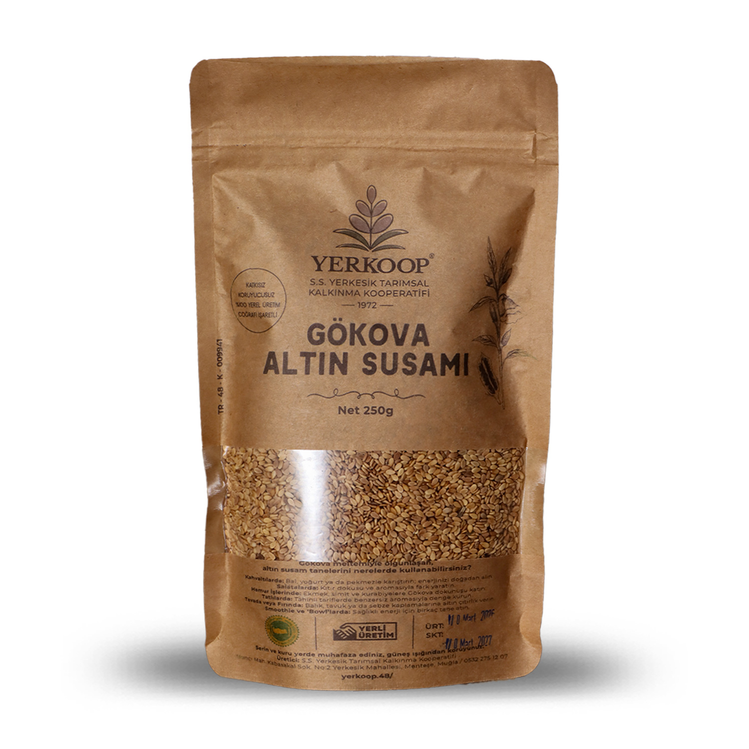 susam-250 Yer-Koop Gökova Altın Susamı 250 gr - Görsel 1