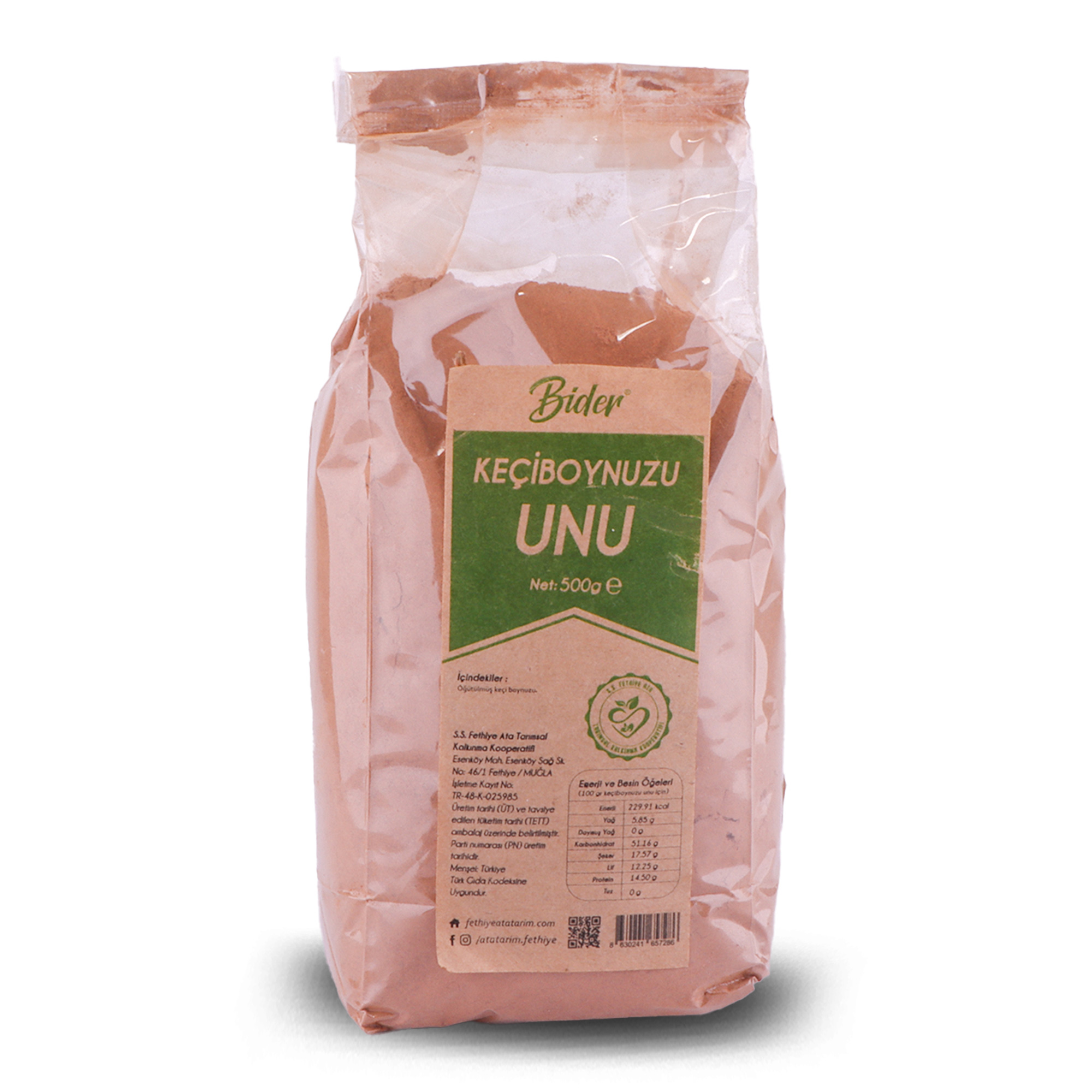 ata-kunu-1 Bider Ata-Koop Keçiboynuzu Unu 500gr - Görsel 1